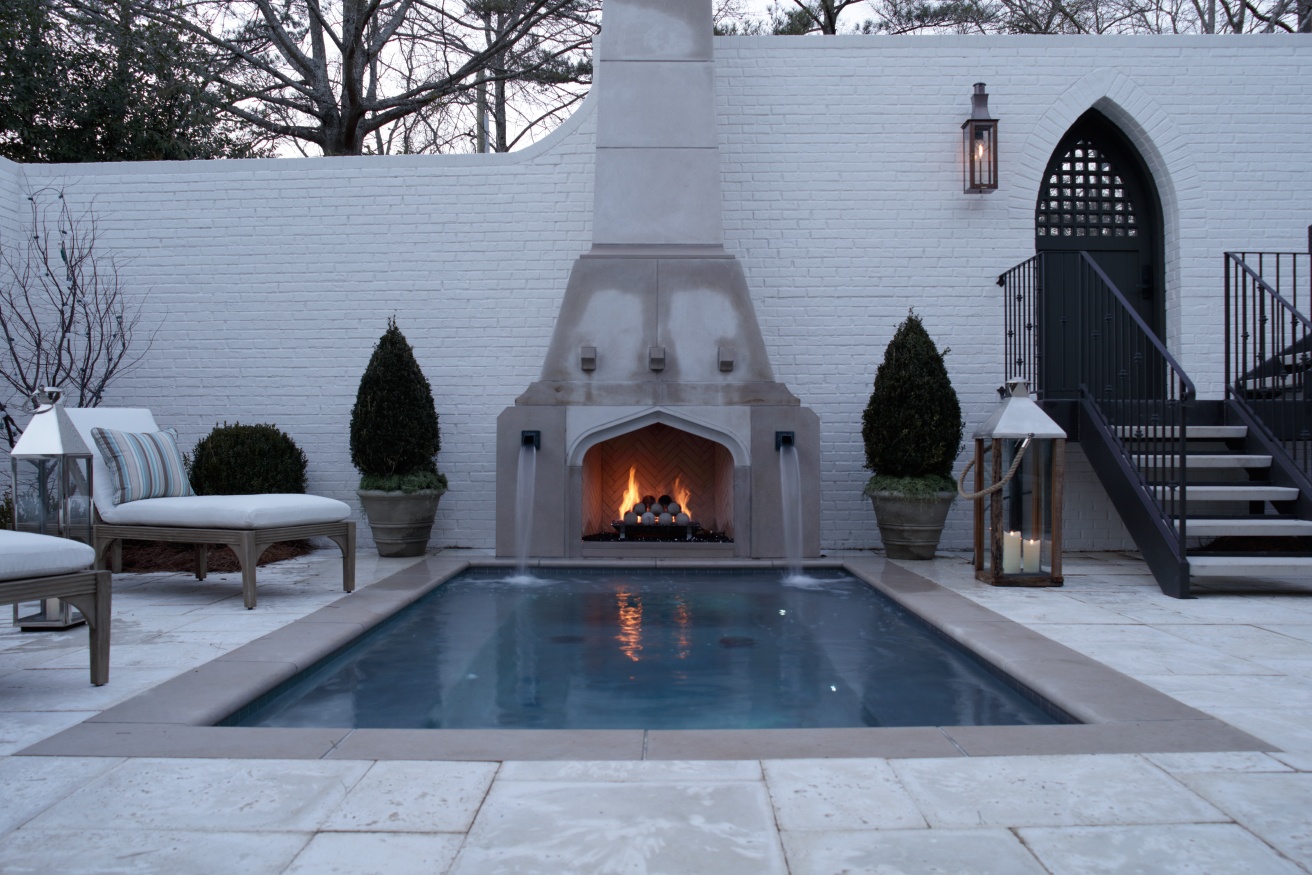 Precast Concrete Outdoor Fireplace Surround